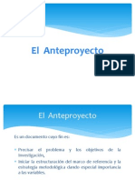 El Anteproyecto