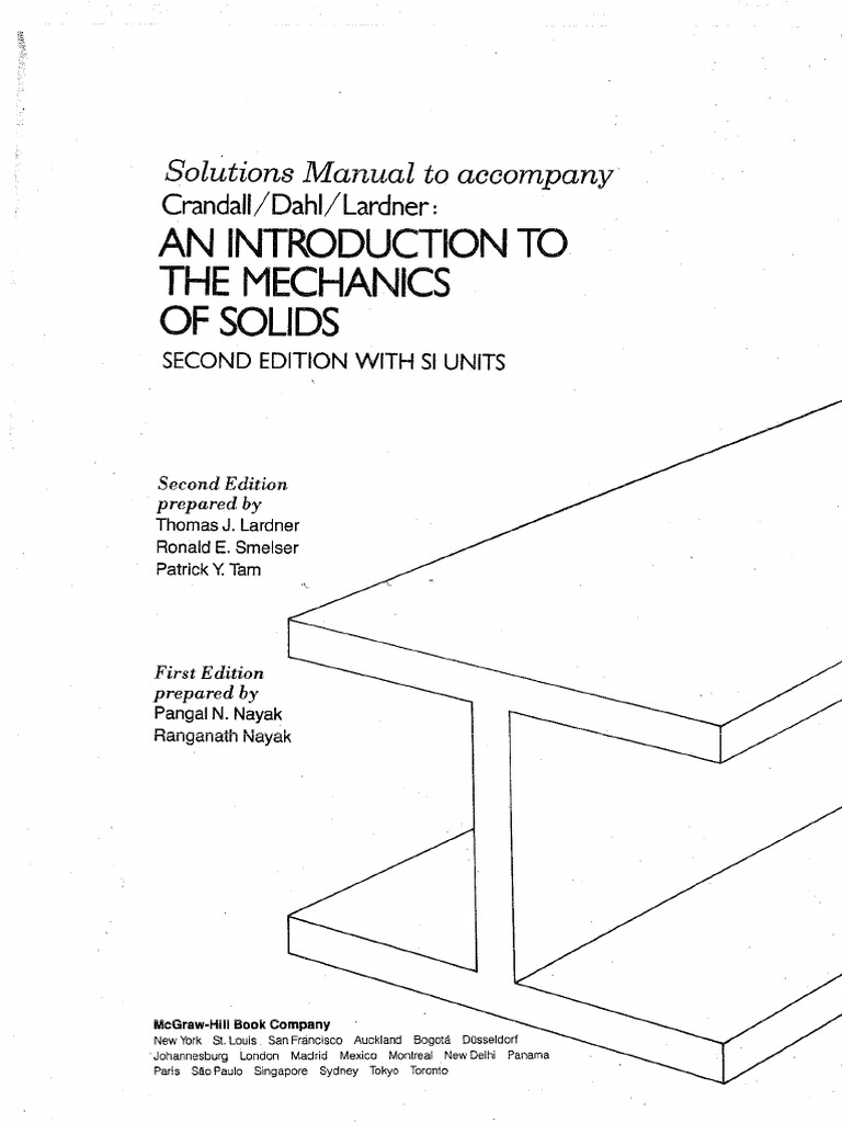 Solution CH 1 Crandall Solid Mechanics | PDF