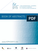 Book of Abstracts Icphs 2015