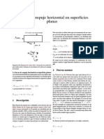 Fuerza de Empuje Horizontal en Superficies Planas