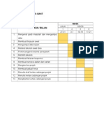 JADUAL KERJA DAN CARTA GANTT