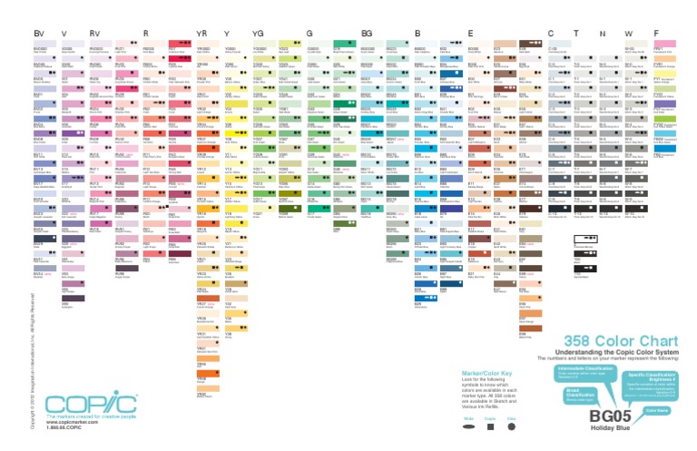 358 Color Family Chart2 Hello | PDF | Grey | Green