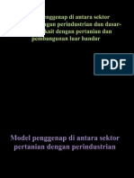 Model Penggenap Di Antara Sektor Pertanian Dengan An