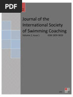 Journal of The International Society of Swimming Coaching: Volume 2, Issue 1 ISSN 1839-3659