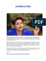 Entrevista Dilma Rousseff - Valor Economico