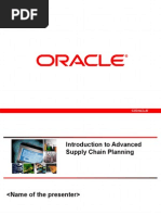 ASCP - Oracle Advanced Supply Chain Planning Training Manual | PDF ...