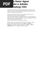 Como Fazer Água Usando o Adobe Photoshop CS3