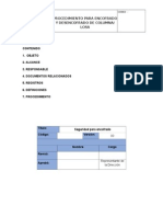 Procedimiento Para Encofrado