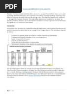 Standard Deviation (Volatility) : Average