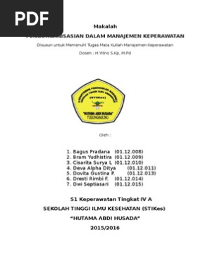 Pengorganisasian Dalam Keperawatan