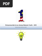 Download Entrepreneurship Survey Among Malaysian Youths - 2010 by Sabrie Salleh SN28127075 doc pdf