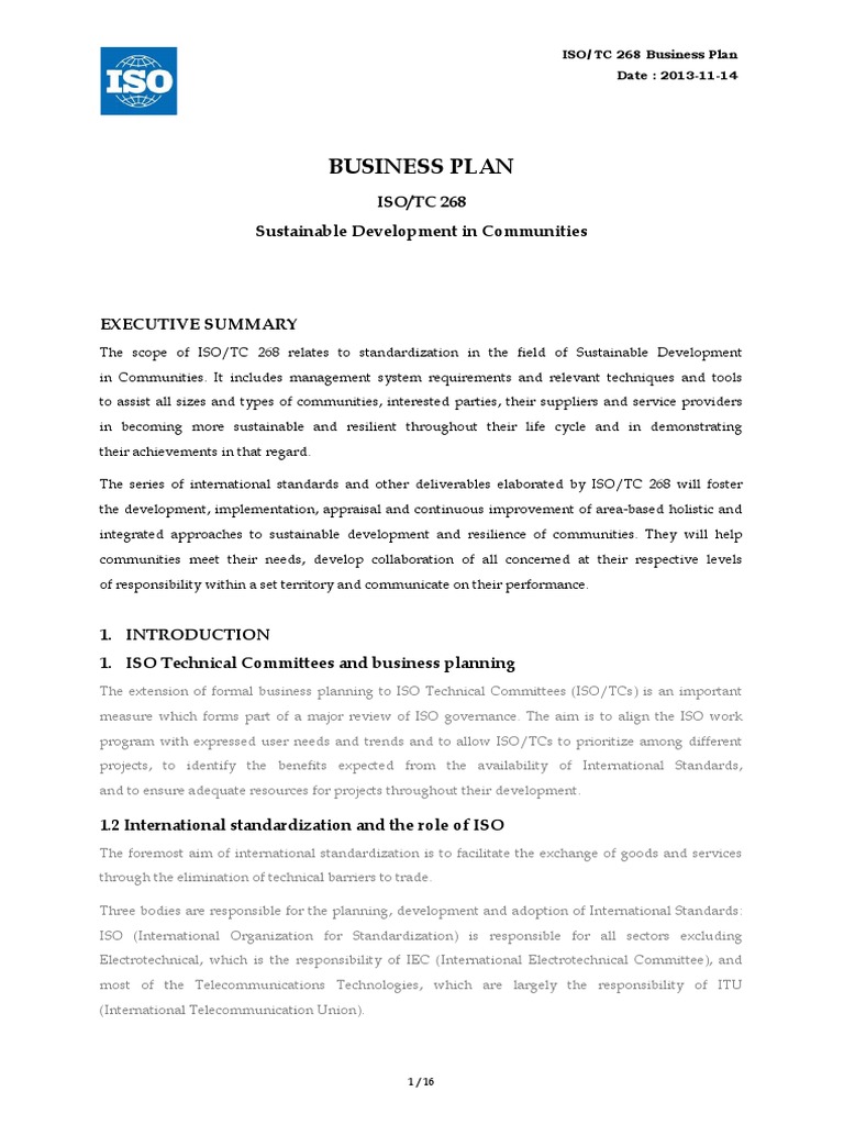 ISO - TC 268 - Sustainable Development in Communities | PDF ...