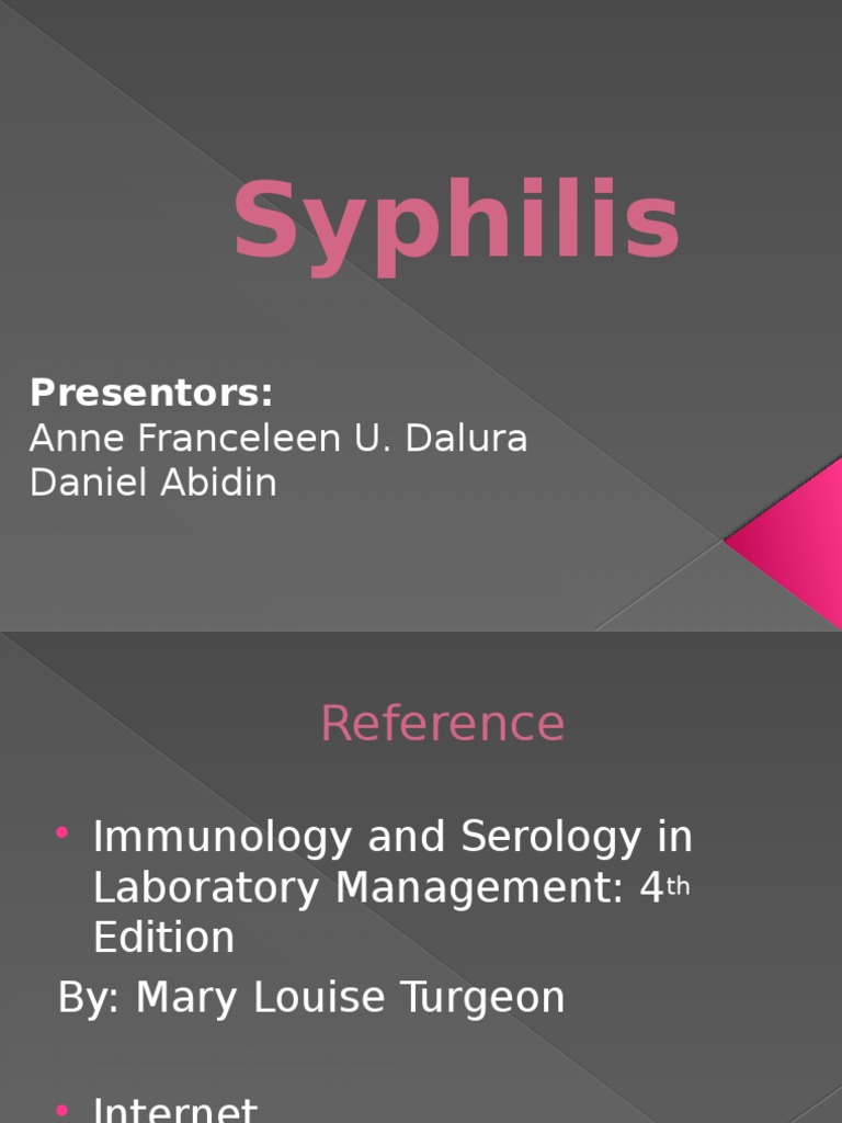 Syphilis (Is) PDF Infection Antibody