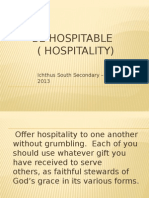 Be Hospitable (Hospitality)
