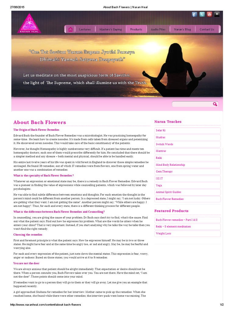 About Bach Flowers Naran Heal PDF Anger Homeopathy