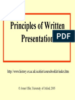 Principles of Written Presentation: Uk / Ecohist / Coursebooklet /index. HTM