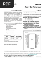 DS8023 Smart Card Interface: General Description Features