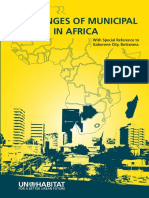 Challenges of Municipal Finance in Africa