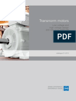 Transnorm Motors: Low Voltage and High Voltage Design 200 KW Up To 1000 KW