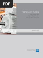 Transnorm Motors: Low Voltage and High Voltage Design 200 KW Up To 1000 KW