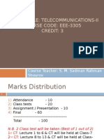 Course Title: Telecommunications-Ii Course Code: Eee-3305 Credit: 3