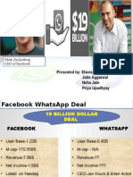 M&A of Facebook and Whatsapp