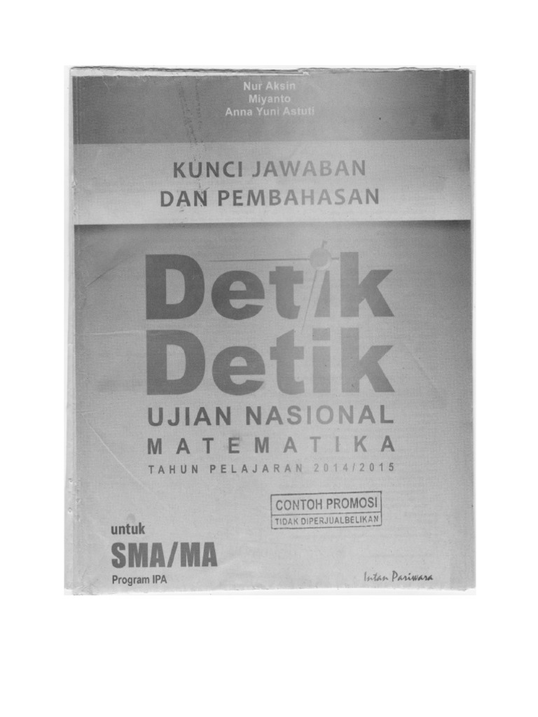 Download Kunci Jawaban Detik Detik 2015 Sd Images