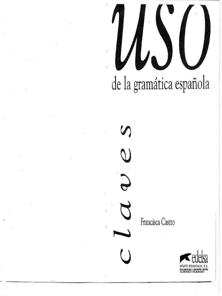 Uso De Gramatica Espanola Avanzado Pdf
