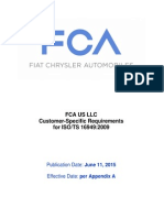 FCA US LLC Customer-Specific Requirements - June 11 2015 Release