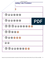 Counting Coins Worksheet PDF