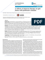 Immediate Positive Effects of Physical Therapy On Gait Disturbance in Patients With Parkinson's Disease