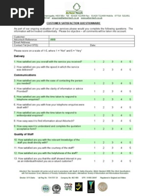 Customer Satisfaction Survey