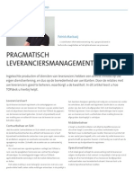 Pragmatisch Leveranciersmanagement