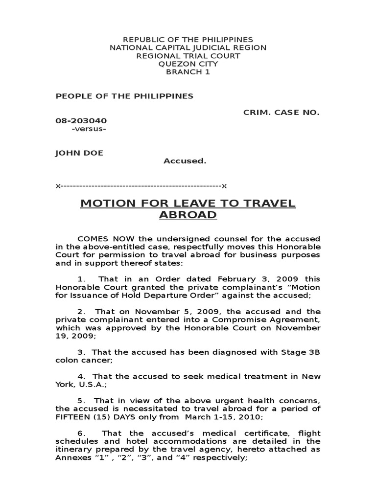 motion-to-travel-sample-judiciaries-government
