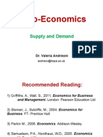 Lecture 2 Supply and Demand Microeconomics C-Major