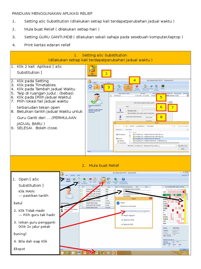 Aplikasi Jadual Waktu Excel - Arturoytr