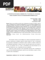 A Cosntituição Do Ser Na Perspectiva Vygotskyana