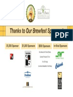 Thank-You To 2015 Prairie Brewfest Sponsors