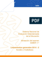 Lineamientos Generales Sociales SABER 11 2014 - 2 PDF