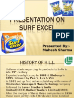 Presentation On Surf Excel 2003