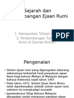 Sejarah Tulisan Rumi