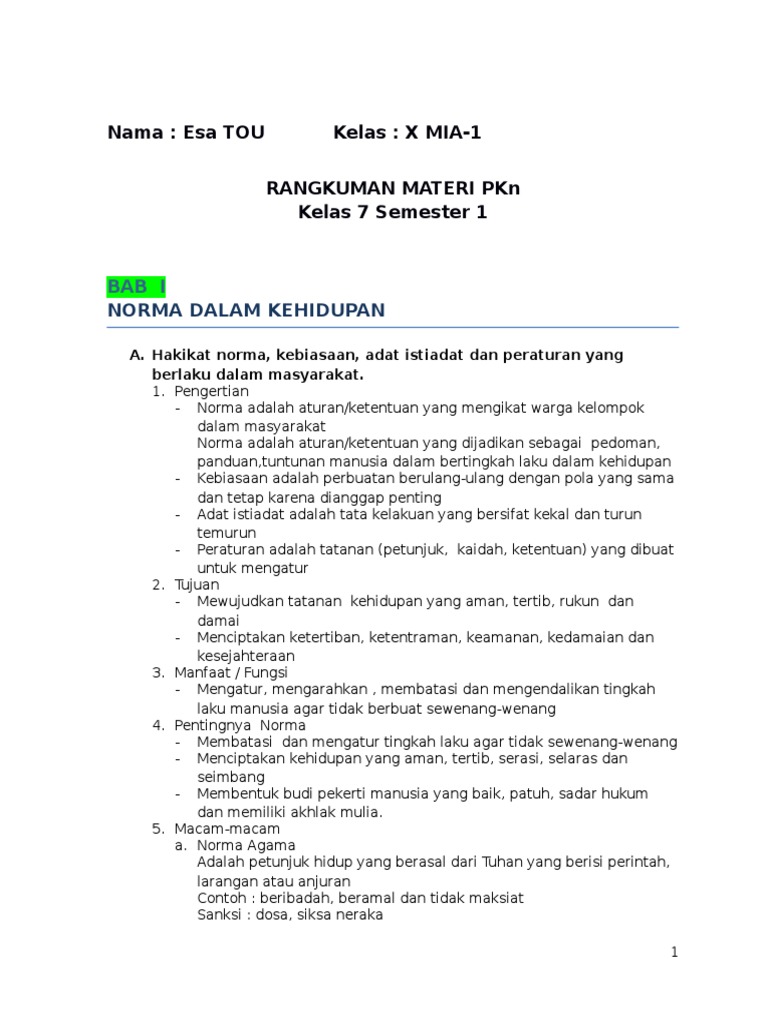 Materi Pelajaran Bahasa Indonesia Kelas 7 Semester 2 – iFaWorldCup.com