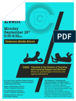 Special Ed Parent Event Flyer (Dickerson)