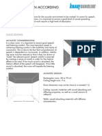 Acoustic Design According To Room Type