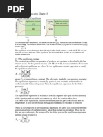 Chemical Equilibrium Notes