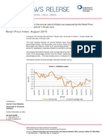 Malta Inflation report August 2015