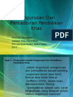 Pengurusan Dan Pentadbiran Pendidikan Khas