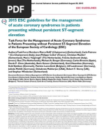Download 2015 ESC Guidelines for the Management of NSTE-ACS by Comemo Ac SN281377304 doc pdf