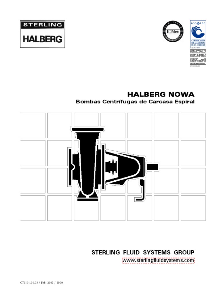 Bombas Centrífugas Halberg NOWA | PDF