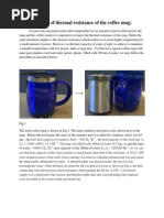 determination of thermal resistance of the coffee mug